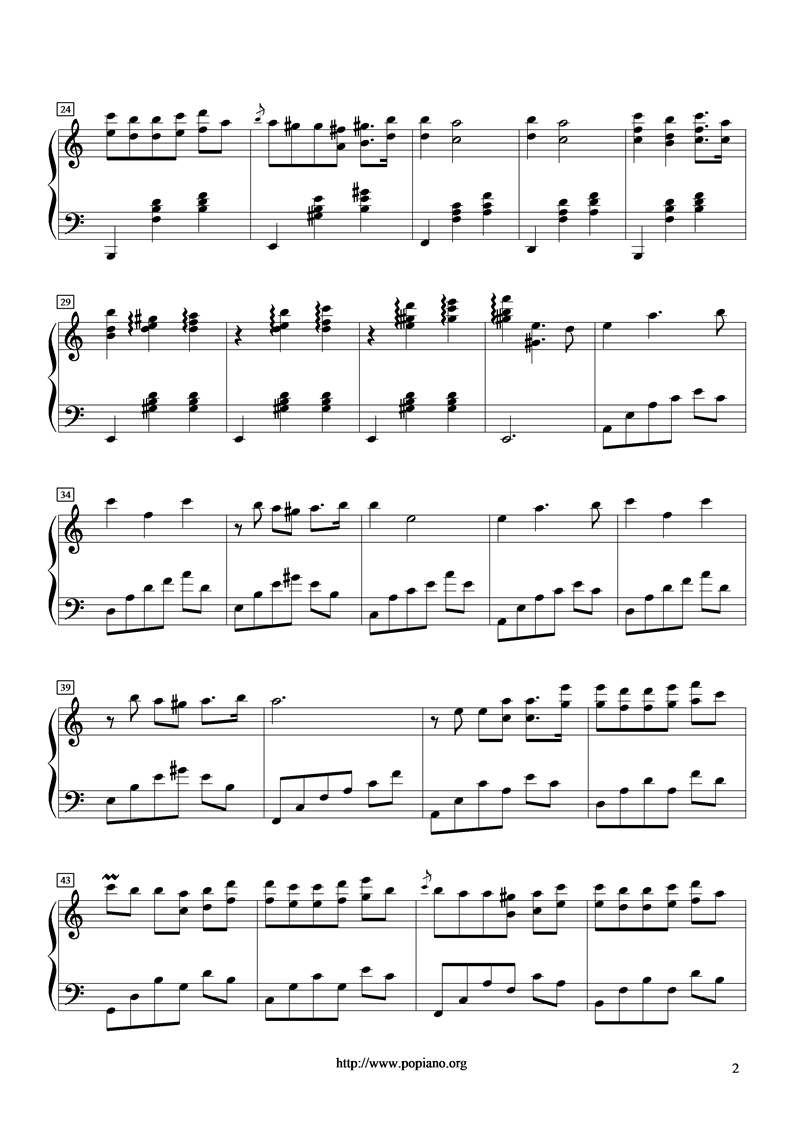 Song Of Island钢琴曲谱（图2）