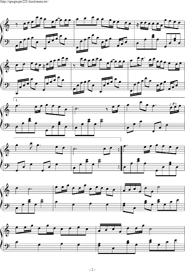 一颗心的距离钢琴曲谱（图2）