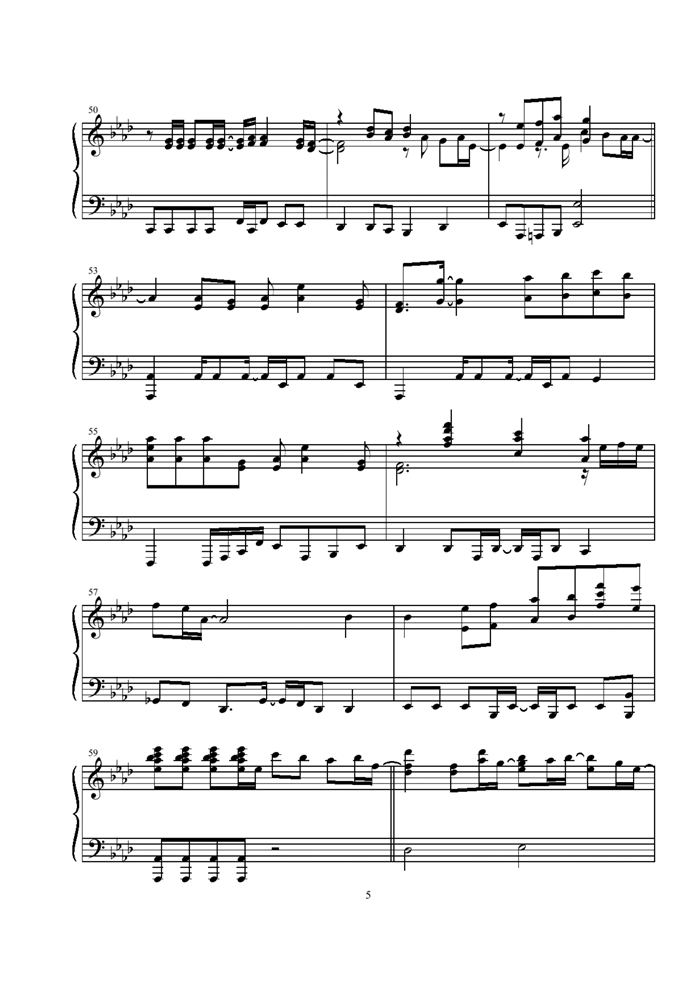 Karenai Hana钢琴曲谱（图5）