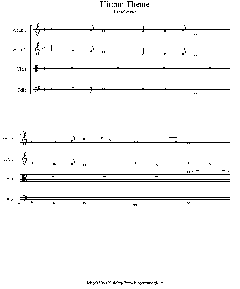 hitomi_theme钢琴曲谱（图1）