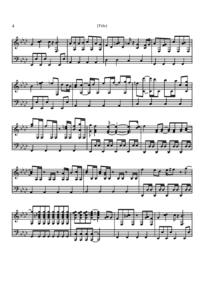 Detective Conan钢琴曲谱（图4）
