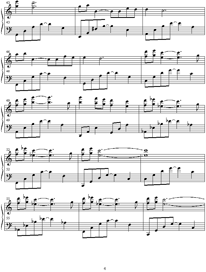 rydia钢琴曲谱（图4）