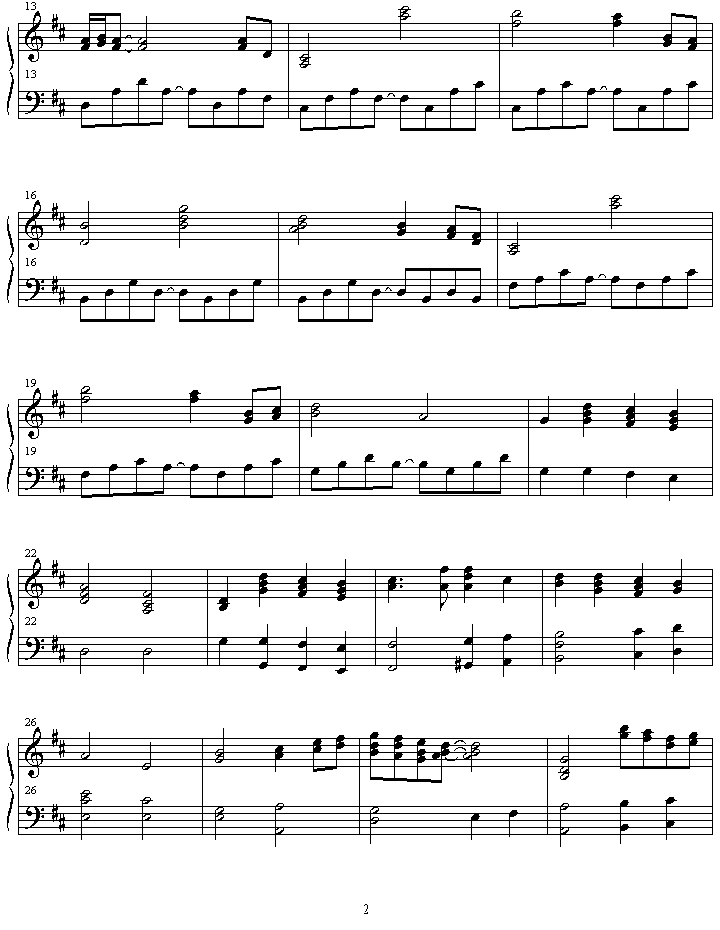 aeris_s_theme钢琴曲谱（图2）