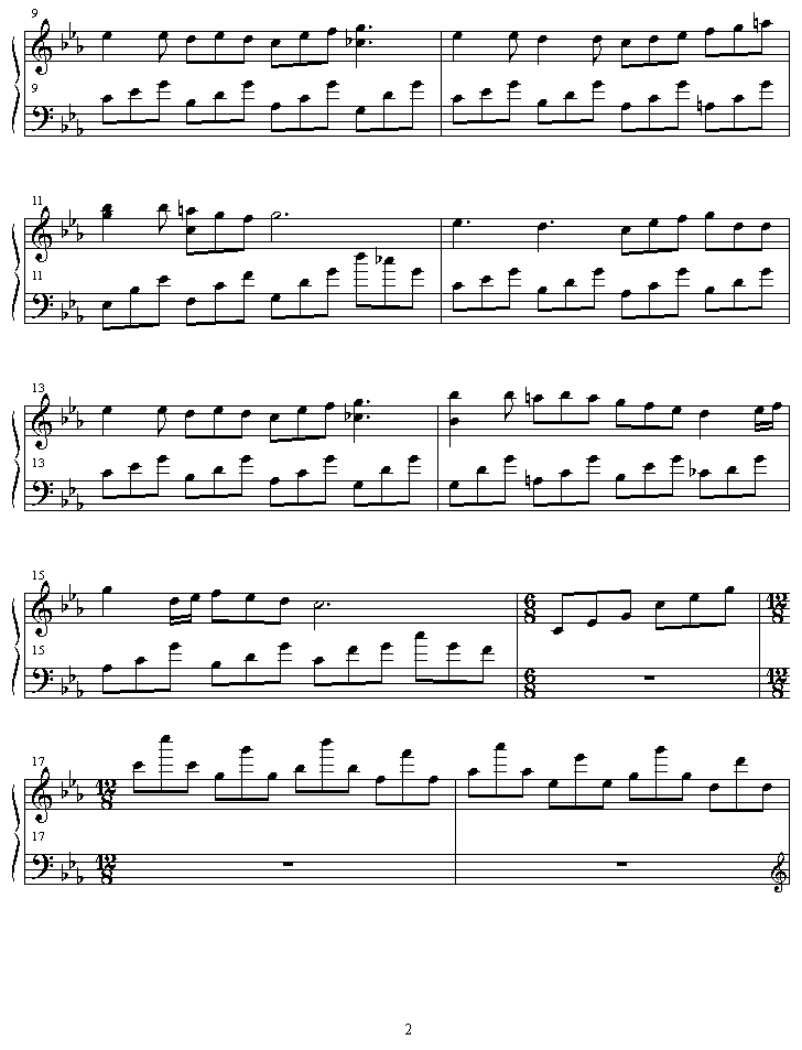 eternal_harvest钢琴曲谱（图2）