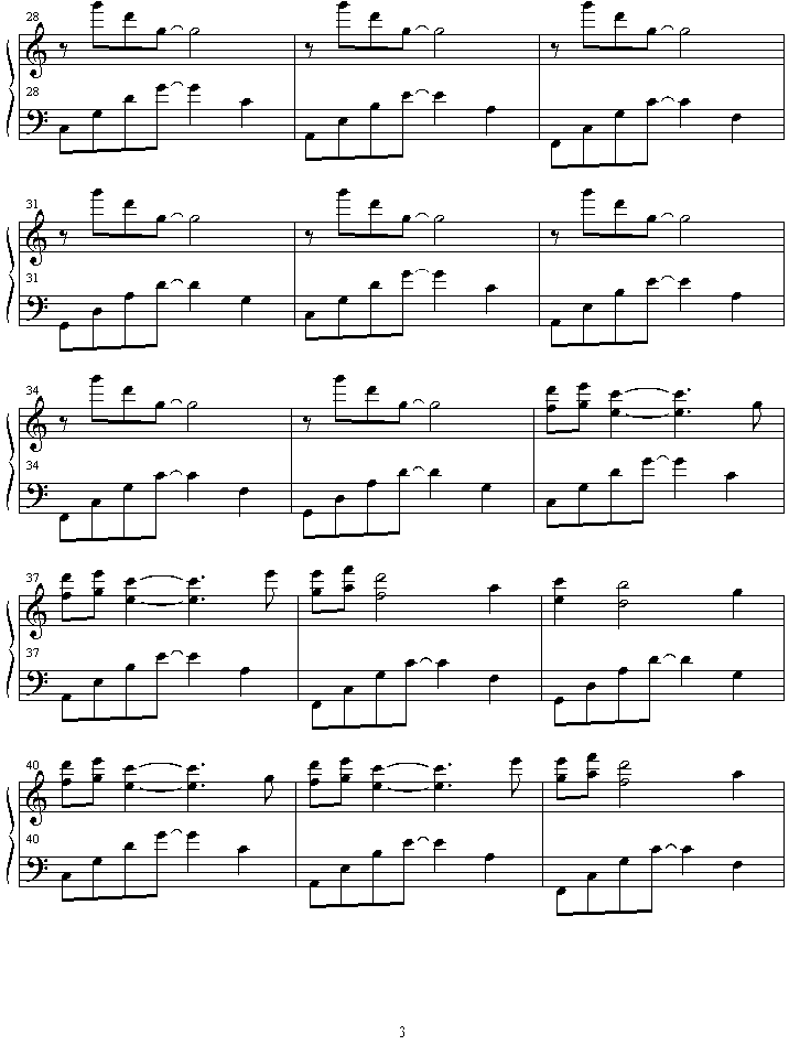 rydia钢琴曲谱（图3）