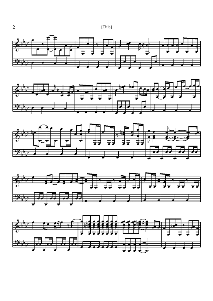 Detective Conan钢琴曲谱（图2）