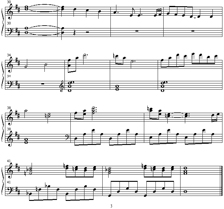 aeris_s_theme钢琴曲谱（图3）
