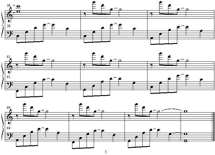 rydia钢琴曲谱（图5）