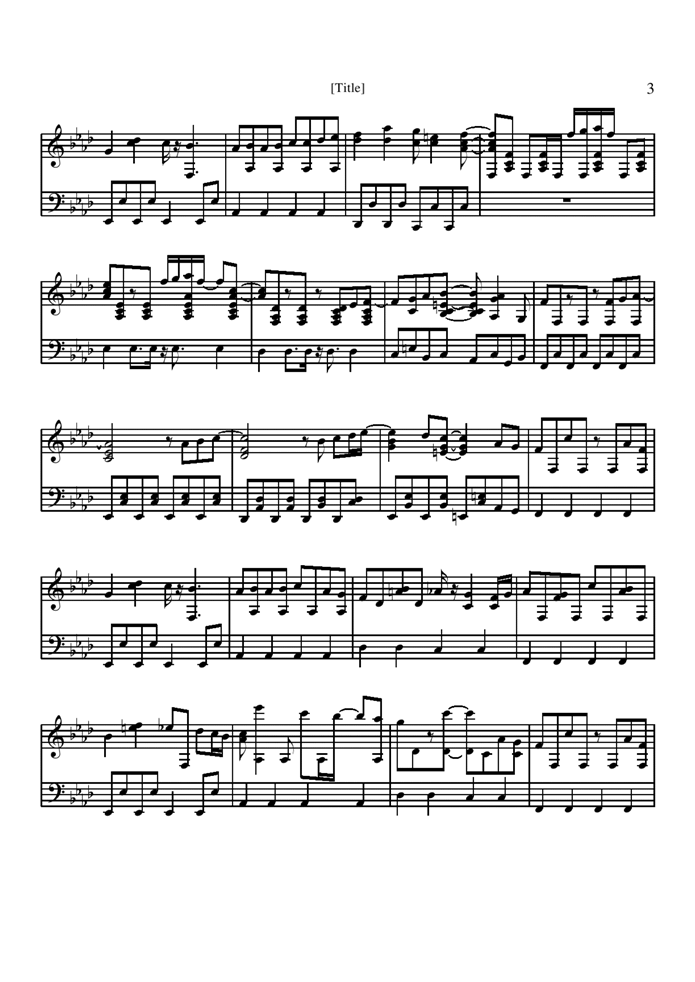 Detective Conan钢琴曲谱（图3）