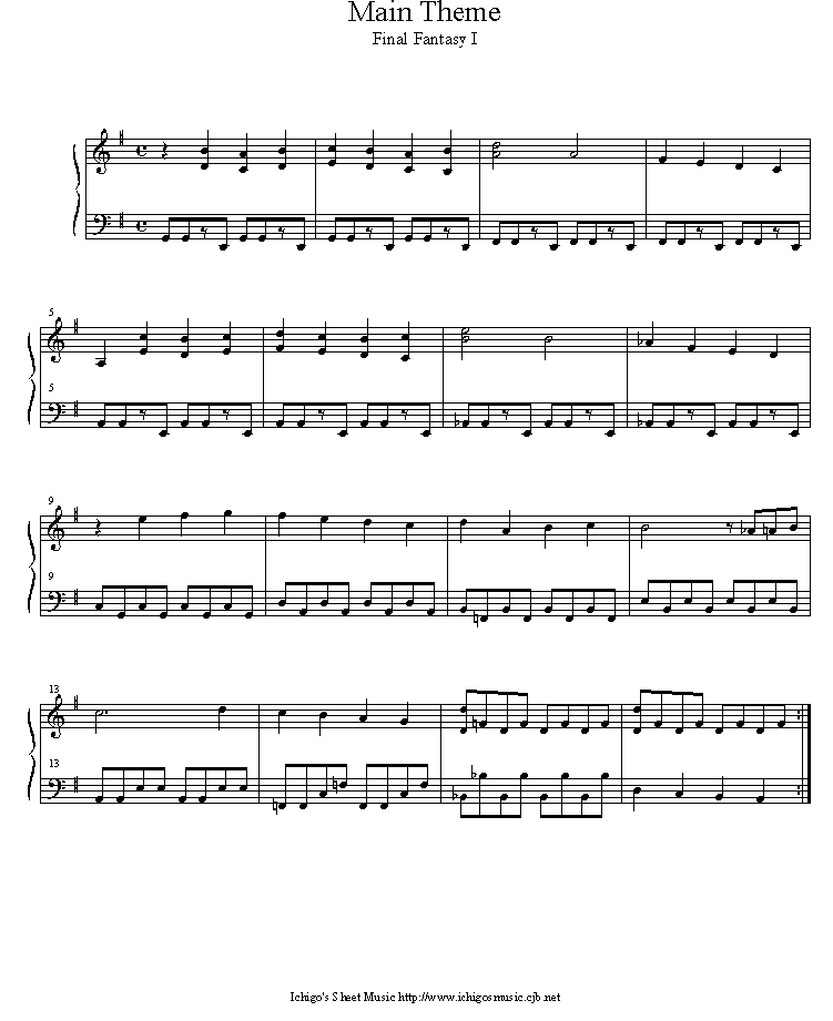 main_theme钢琴曲谱（图1）