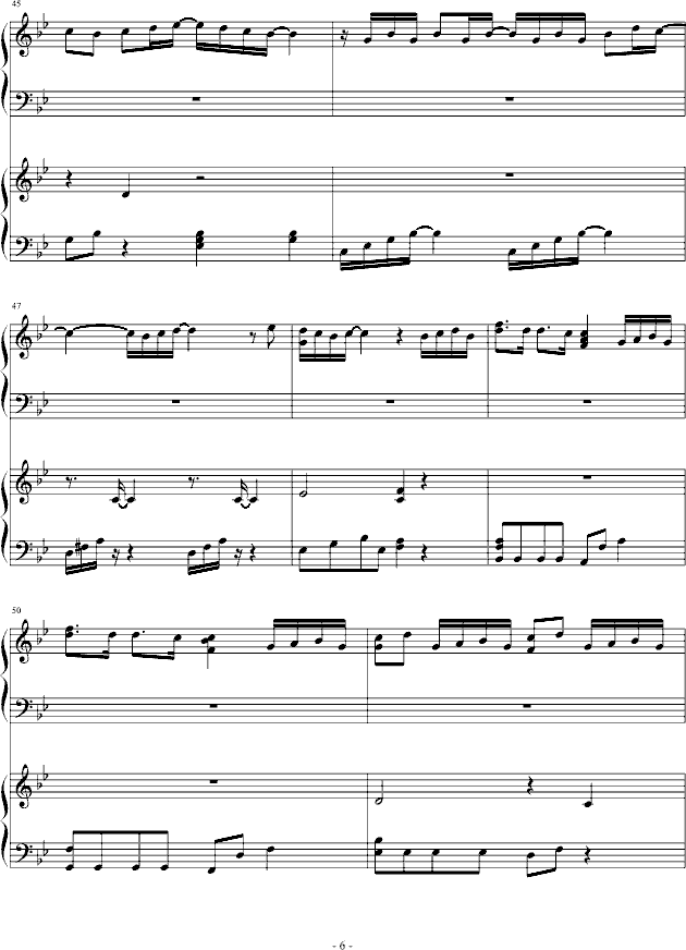 チェリッシュ_Cherish_(piano)钢琴曲谱（图6）