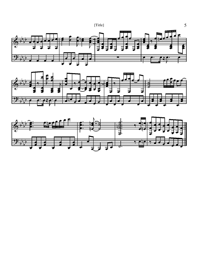 Detective Conan钢琴曲谱（图5）