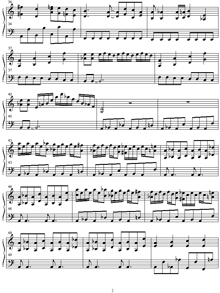 battle_theme钢琴曲谱（图3）