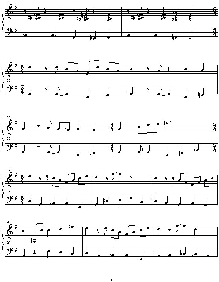 cinco_de_chocobo钢琴曲谱（图2）