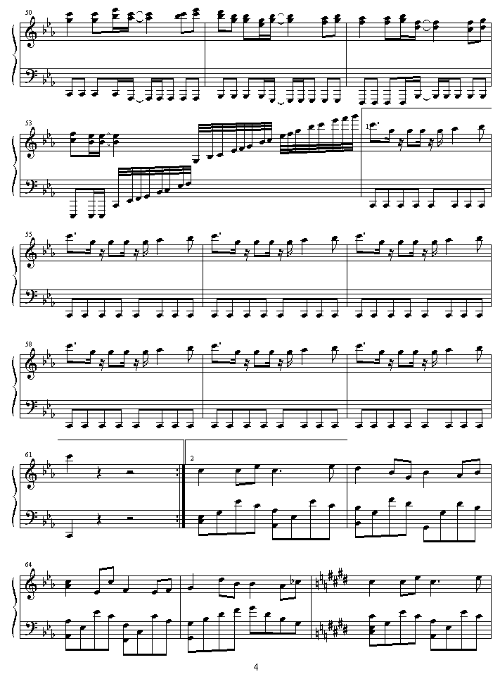 rage_your_dream钢琴曲谱（图4）