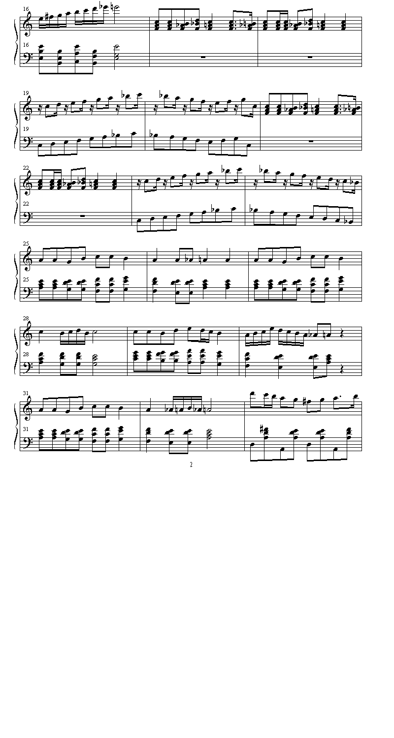 debut钢琴曲谱（图2）