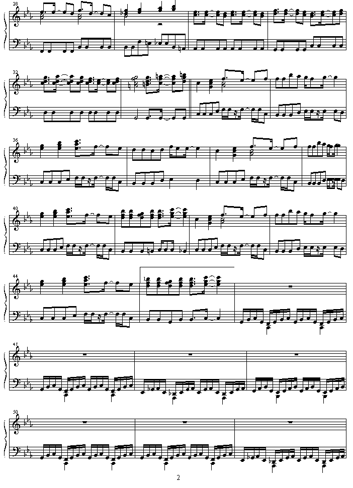 cruel_angel_s_thesis钢琴曲谱（图2）