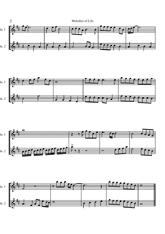 Melodies of Life钢琴曲谱（图2）