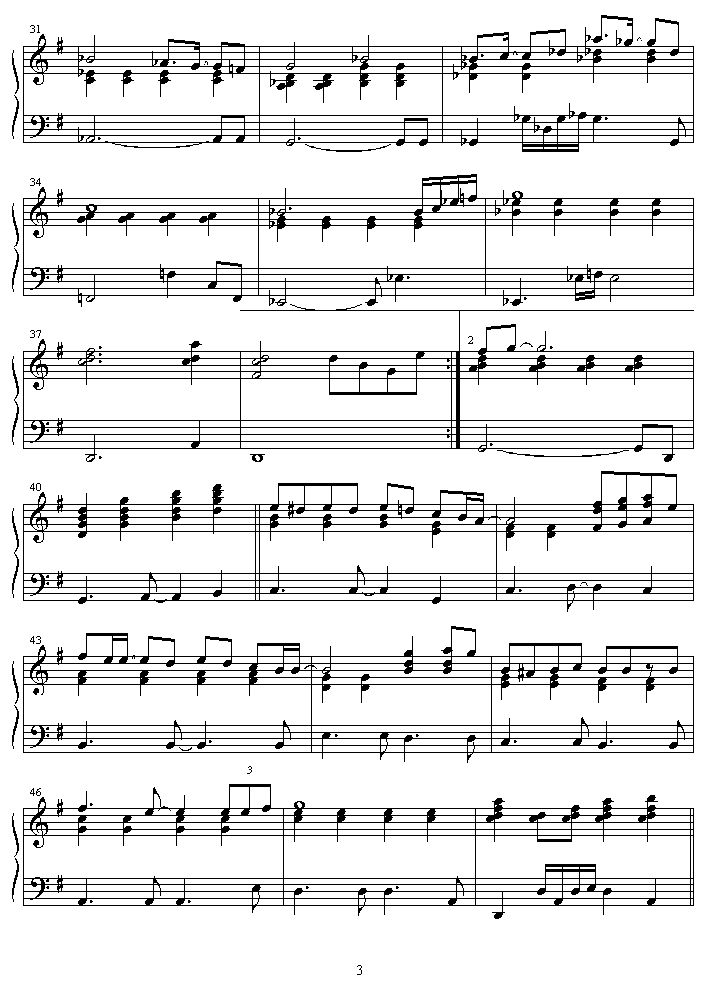 mugen_houyou钢琴曲谱（图3）