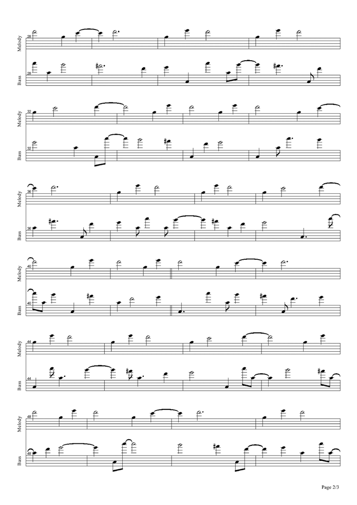 Yureai钢琴曲谱（图2）