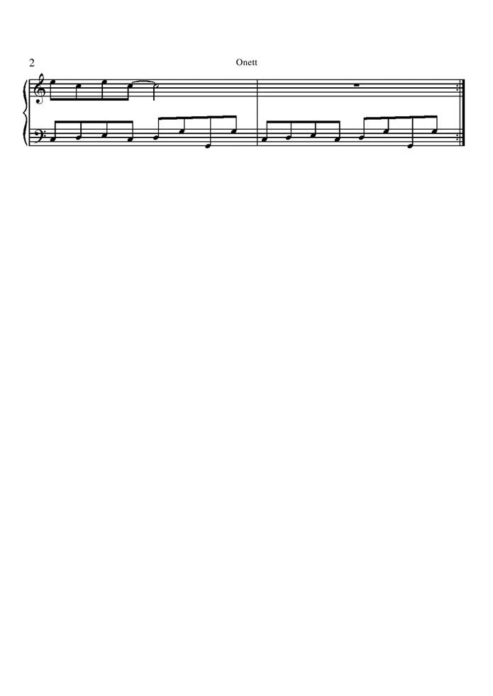 Onett钢琴曲谱（图2）