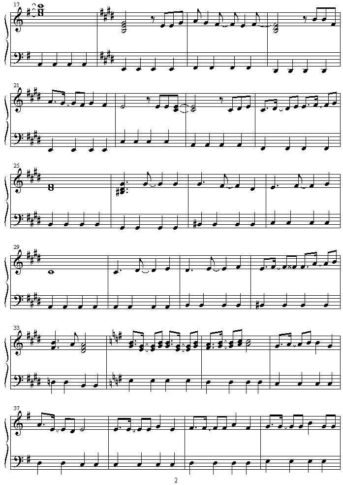 rhythm_emotion钢琴曲谱（图2）