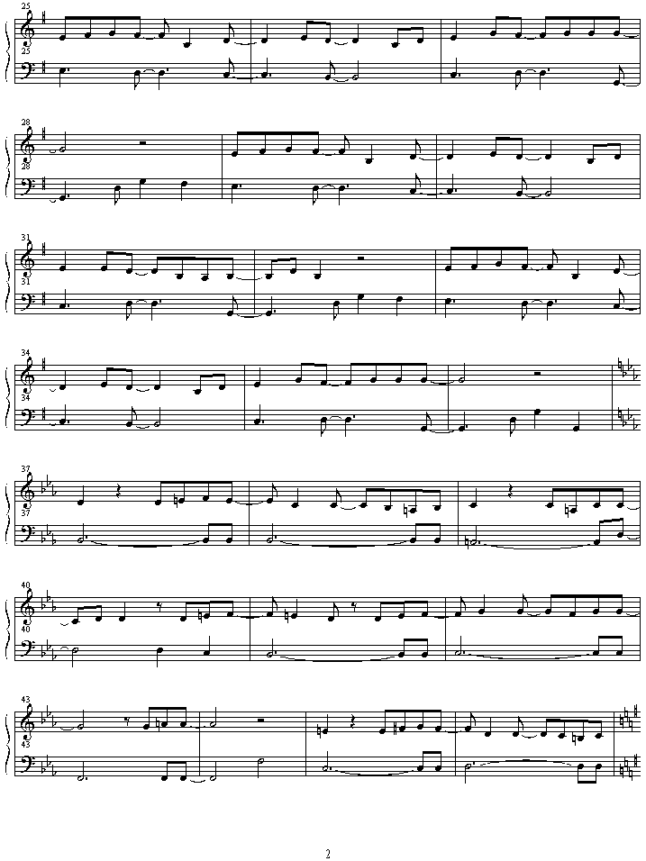 my_will钢琴曲谱（图2）
