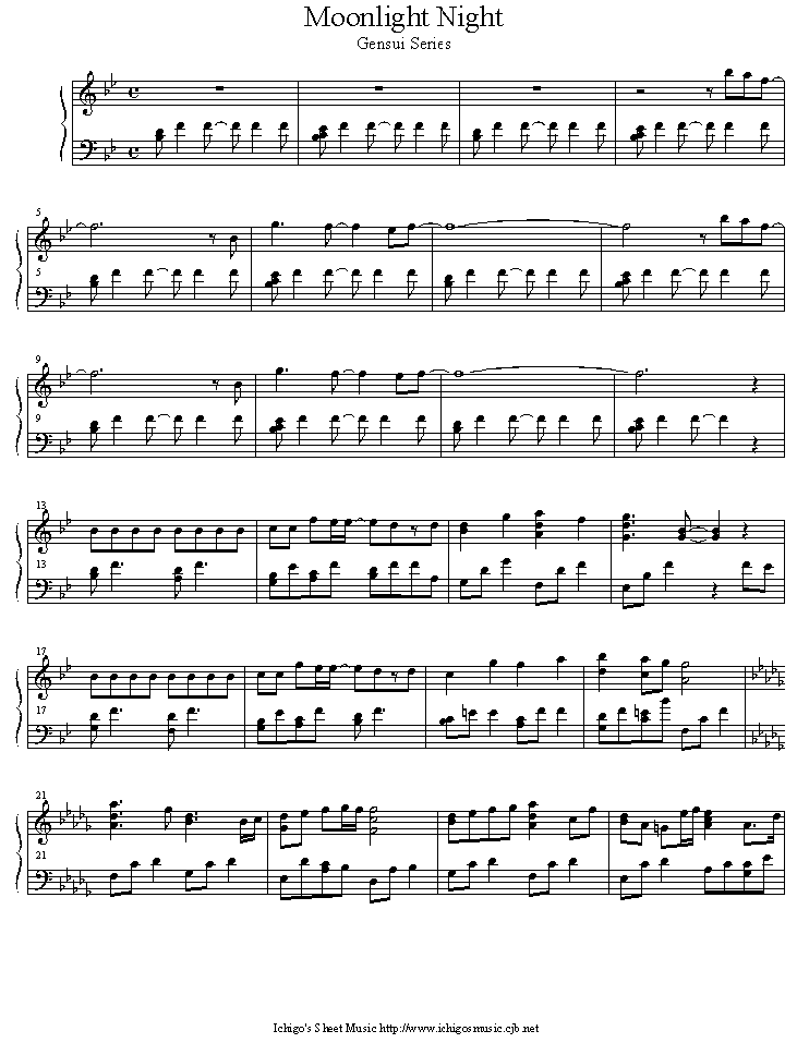 moonlight_night钢琴曲谱（图1）