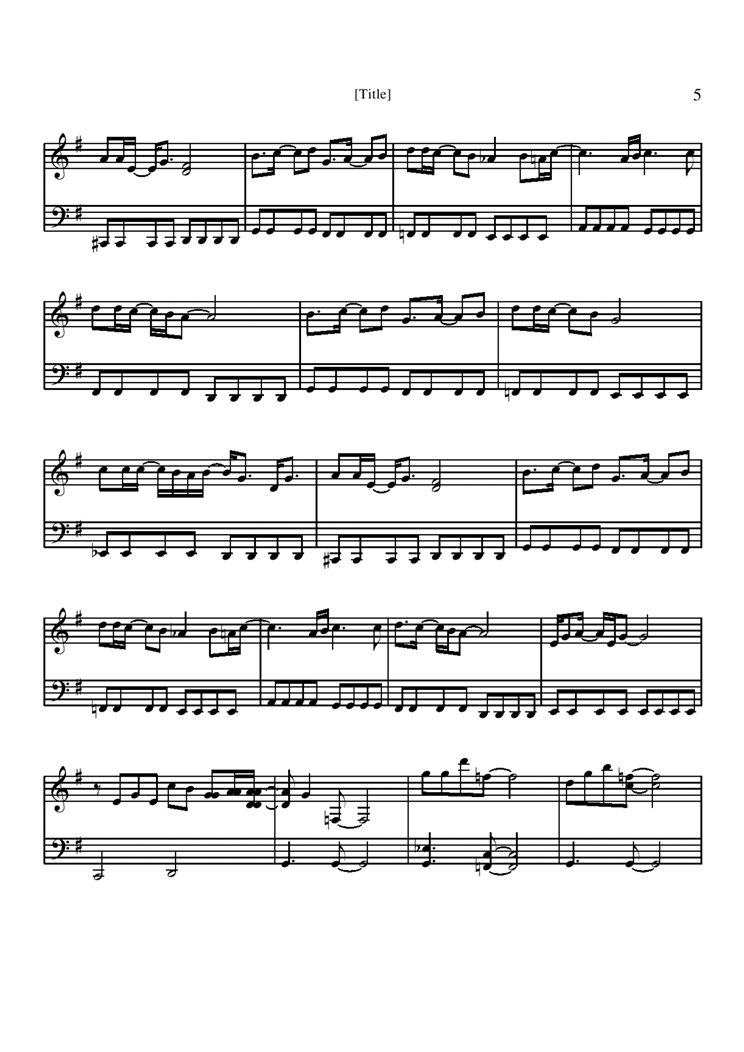 Hikari to Kage Dakishimeta Mama钢琴曲谱（图5）