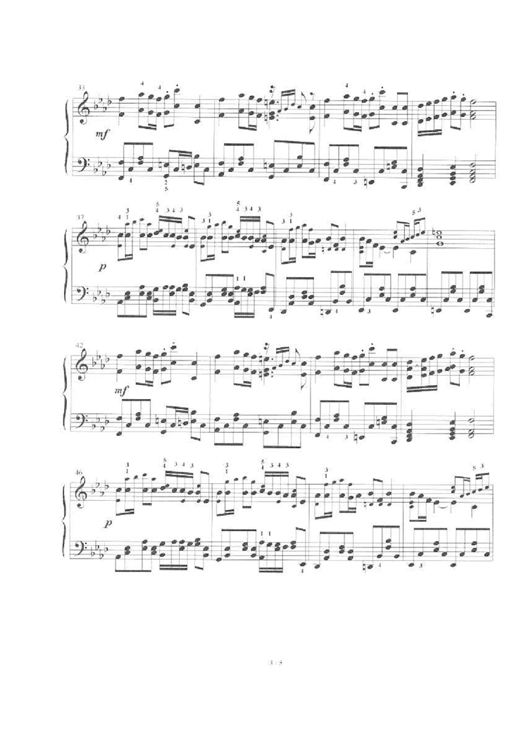 Nausicaa Of The Valley Of The Wind - Requiem钢琴曲谱（图3）