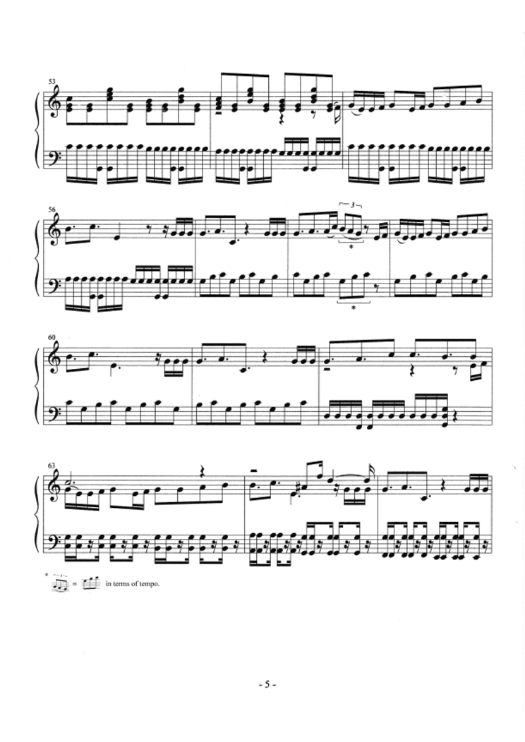 i am  (piano)钢琴曲谱（图5）