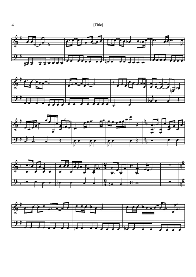 Hikari to Kage Dakishimeta Mama钢琴曲谱（图4）