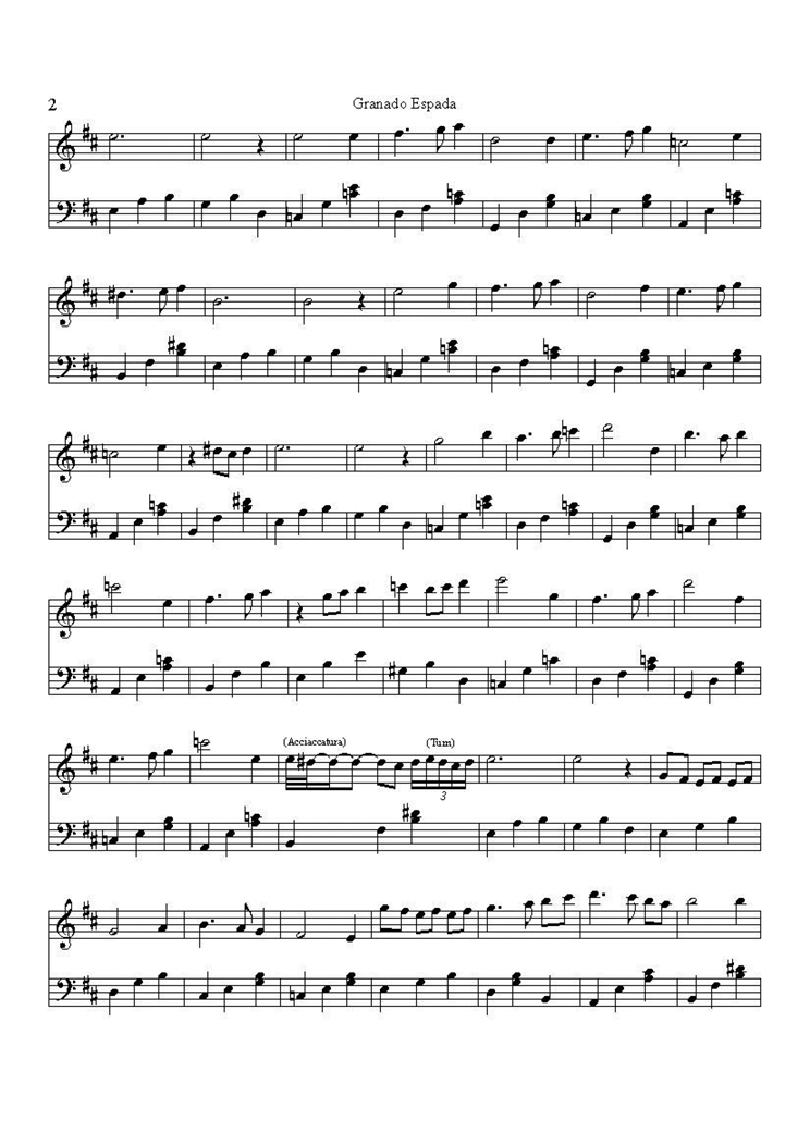 Granada Espada - Granada Espada Main Theme钢琴曲谱（图2）