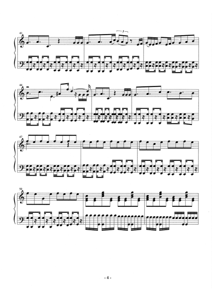 i am  (piano)钢琴曲谱（图4）