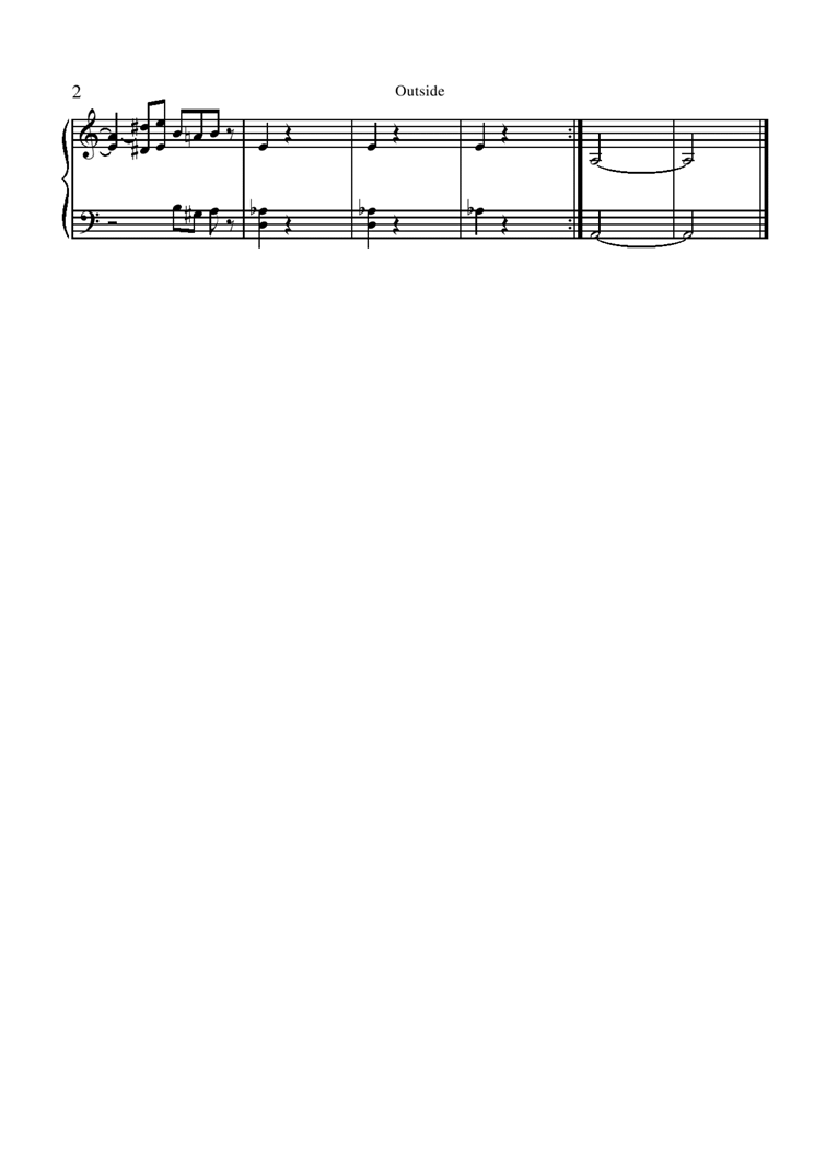 Luigis Mansion - Outside钢琴曲谱（图2）