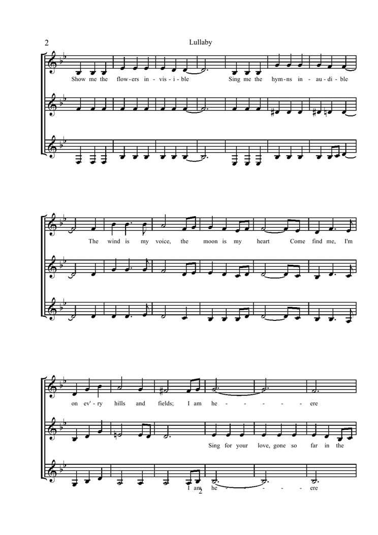 Lullaby钢琴曲谱（图2）