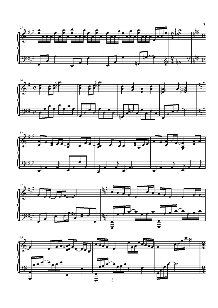 Eearrest Accoustic piano version钢琴曲谱（图3）