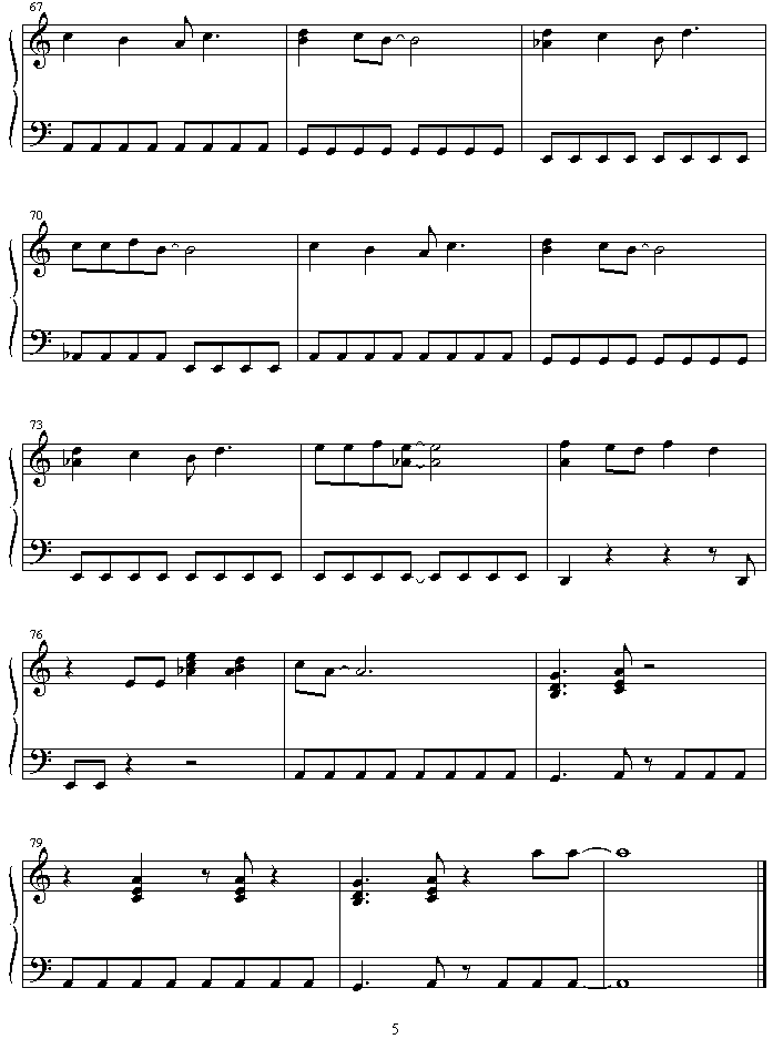 shori_no_v_da_gekiganger_no_v钢琴曲谱（图5）