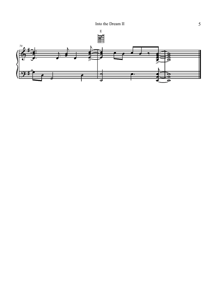 Into the Dream II钢琴曲谱（图5）