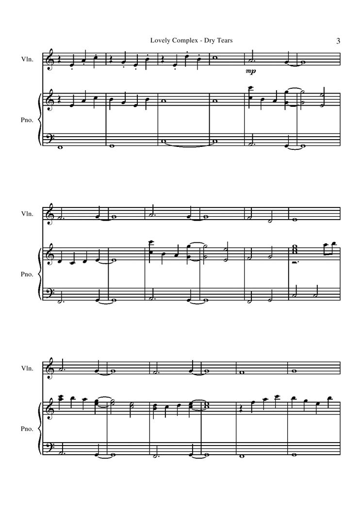 Dry Tears钢琴曲谱（图3）