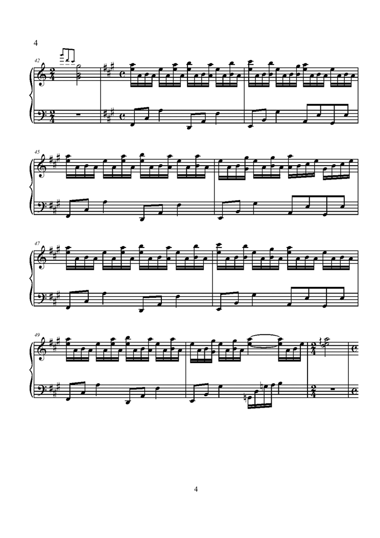 Eearrest Accoustic piano version钢琴曲谱（图4）