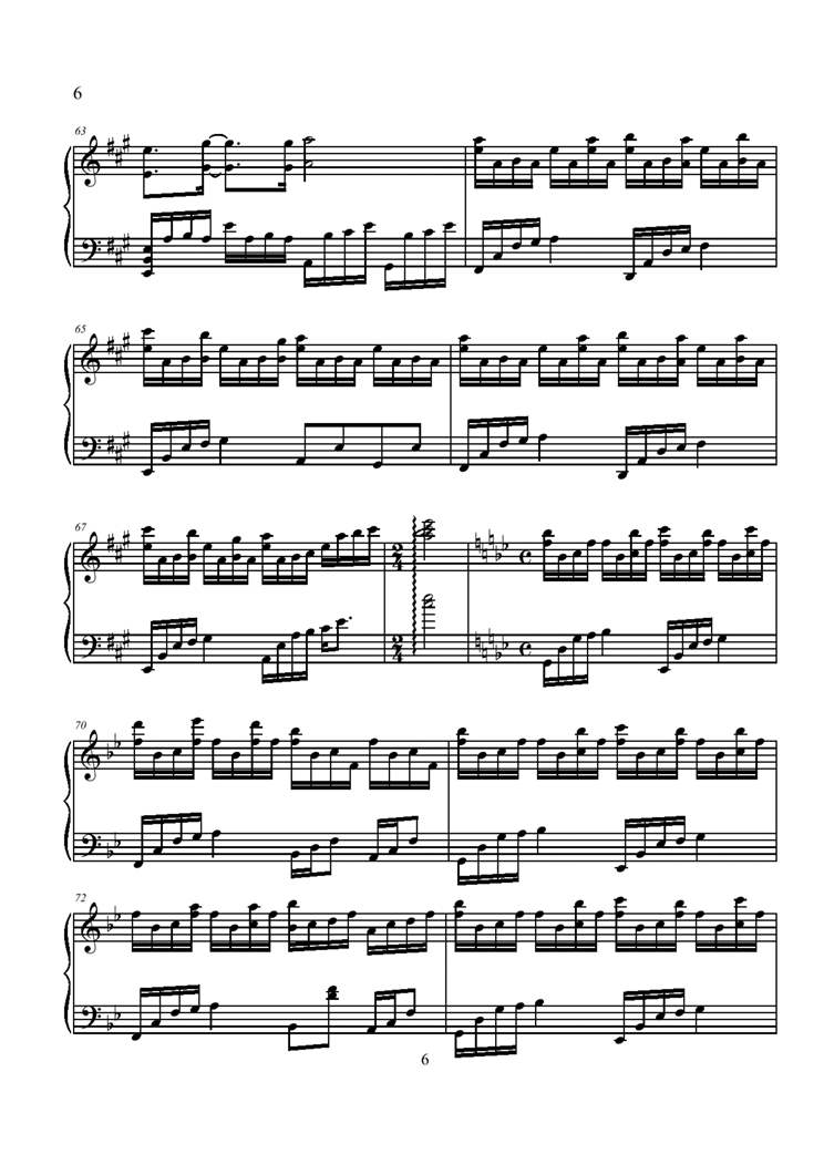 Eearrest Accoustic piano version钢琴曲谱（图6）