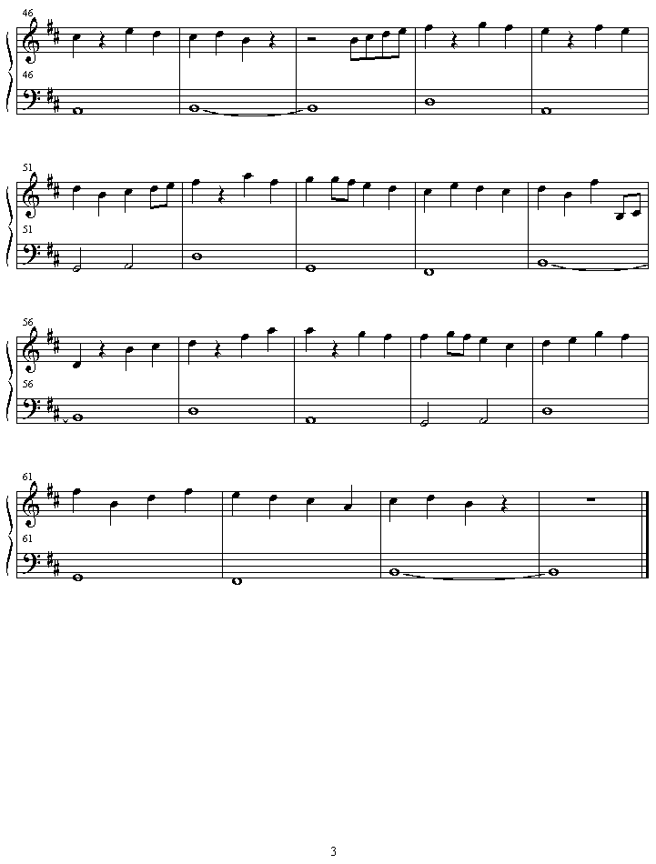 chloe2钢琴曲谱（图3）