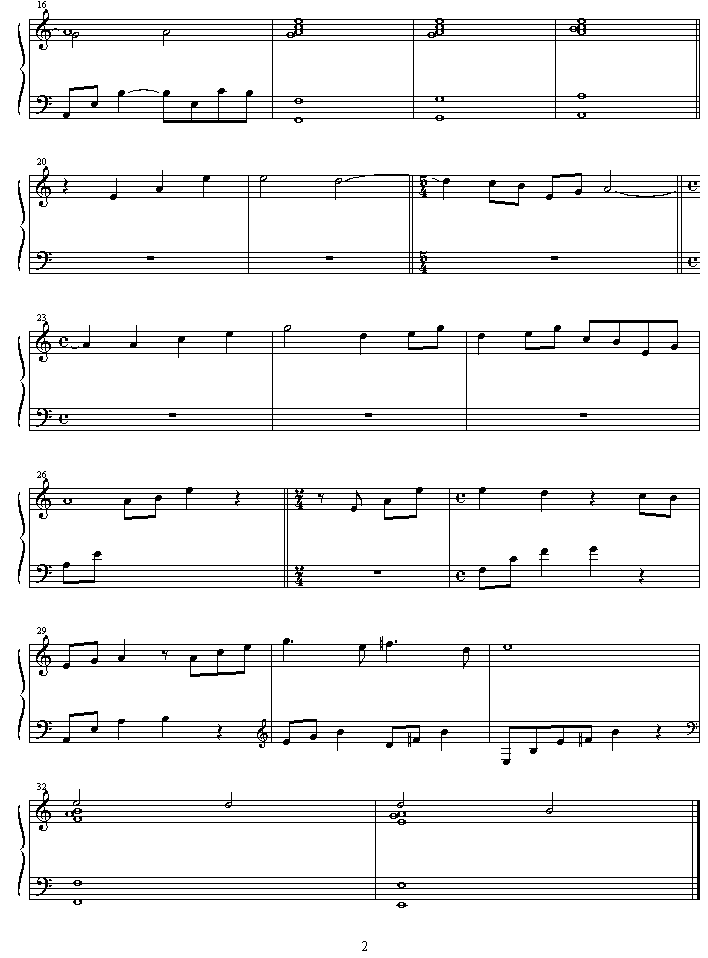 mononokeeboshi_gozen钢琴曲谱（图2）