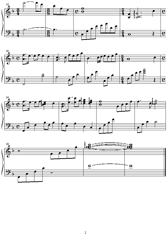 at_ease钢琴曲谱（图2）