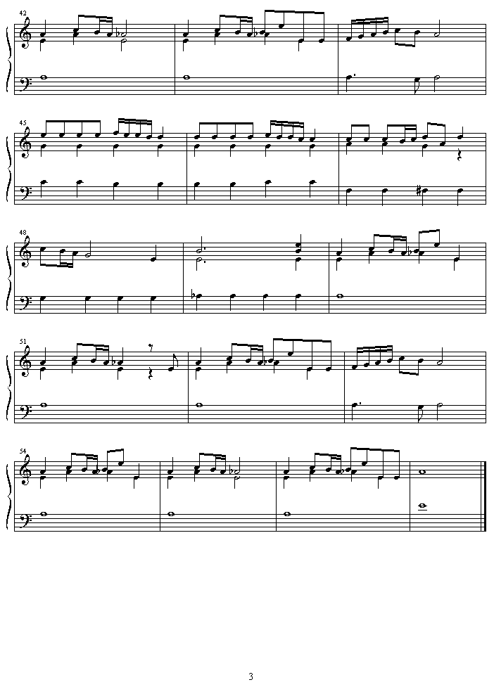 requiem钢琴曲谱（图3）