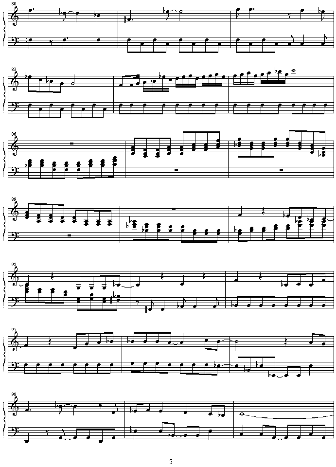 egao ni nitai钢琴曲谱（图5）
