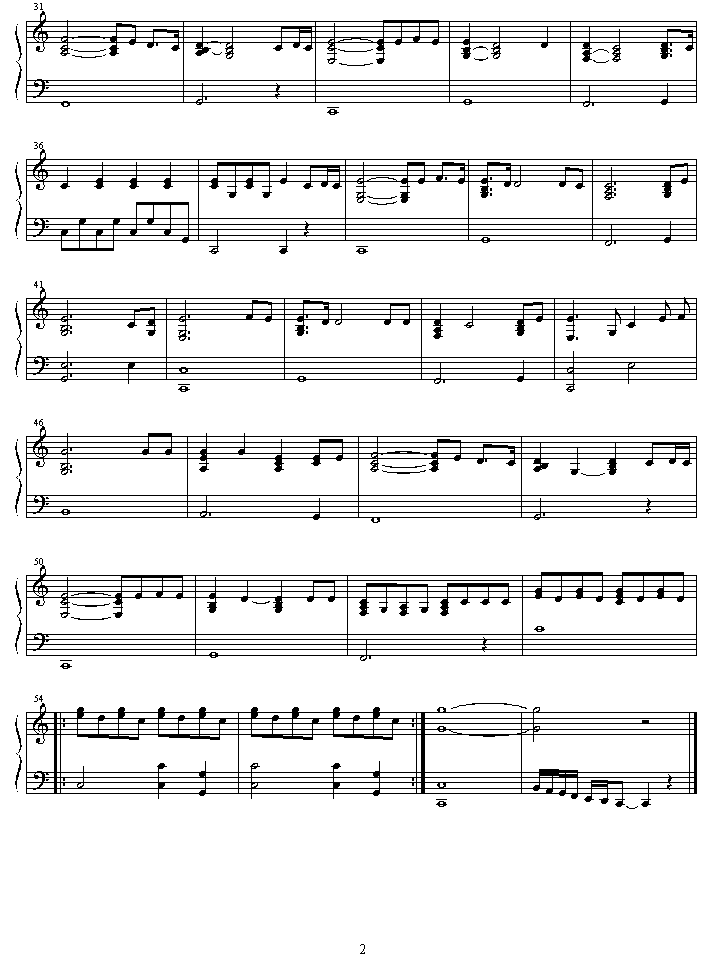 the_rose钢琴曲谱（图2）