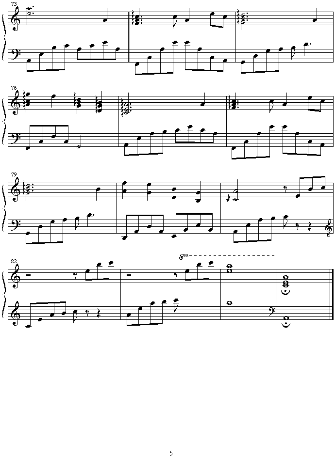 missing钢琴曲谱（图5）
