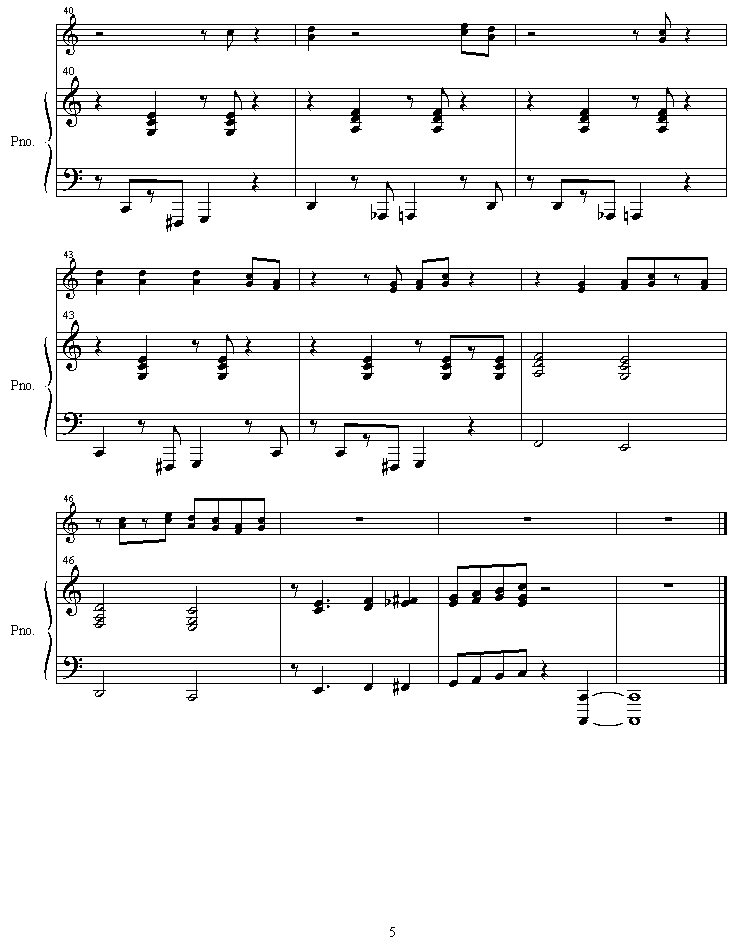 chooshininotteorimashita钢琴曲谱（图6）